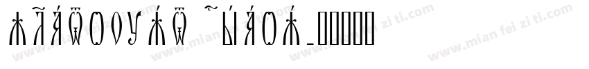Zlatoust Chaos字体转换